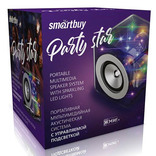 Акустическая система Smartbuy PARTY STAR, RGB, SBS-500 от Вольт Маркет