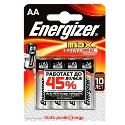 Батарейка Energizer MAX E91 АА/4/24 упак ( 4 шт) от Вольт Маркет