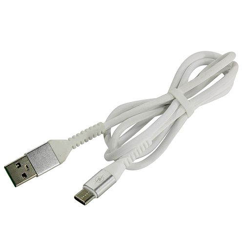 Дата-кабель Smartbuy Type C в TPE оплетке Flow 3D, 1м. мет. нак. 2А, белый (iK-3112FLbox white) от Вольт Маркет