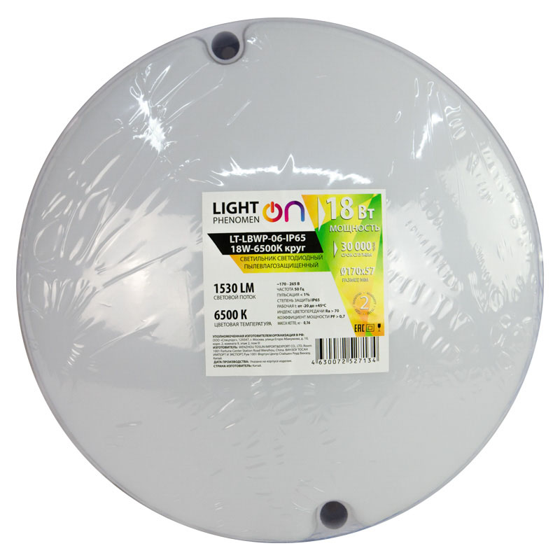 LT-LBWP-06-IP65-18W-6500 LED  - 