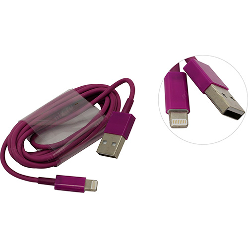 Дата-кабель Smartbuy USB - 8-pin для Apple, 1м, фиолетовый от Вольт Маркет